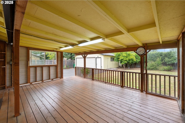 266 NE 193rd Ave, Portland, OR 97230 - wooden terrace with an outbuilding