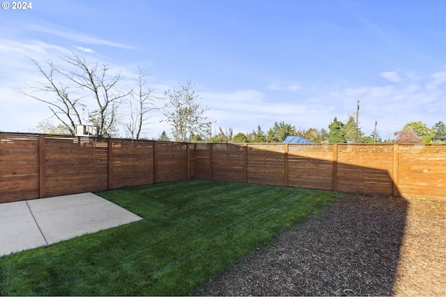 view of yard featuring a patio area