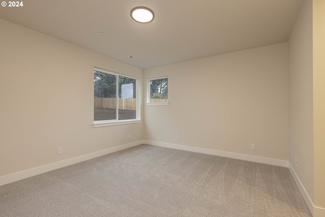 view of carpeted empty room