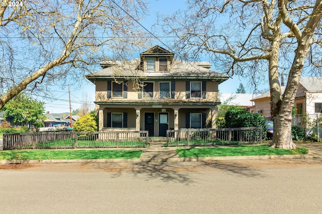 view of front facade with covered porch