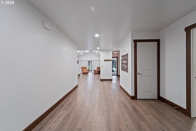 hall featuring hardwood / wood-style floors