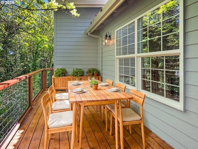 view of wooden terrace