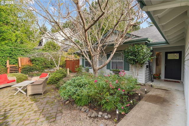 exterior space with a patio area