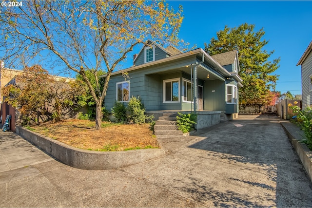 view of bungalow-style house