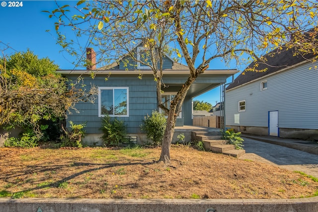 view of bungalow-style home