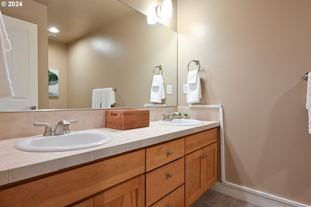 bathroom featuring vanity