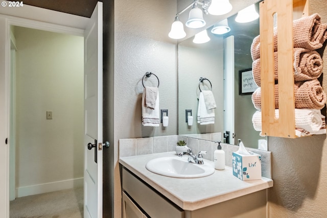 bathroom featuring vanity