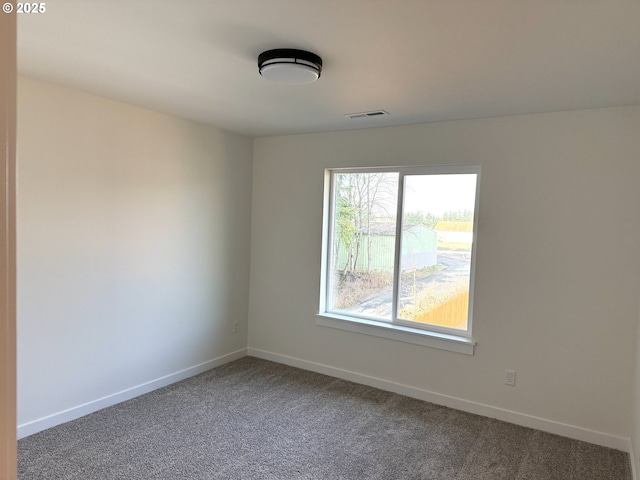 unfurnished room with carpet flooring