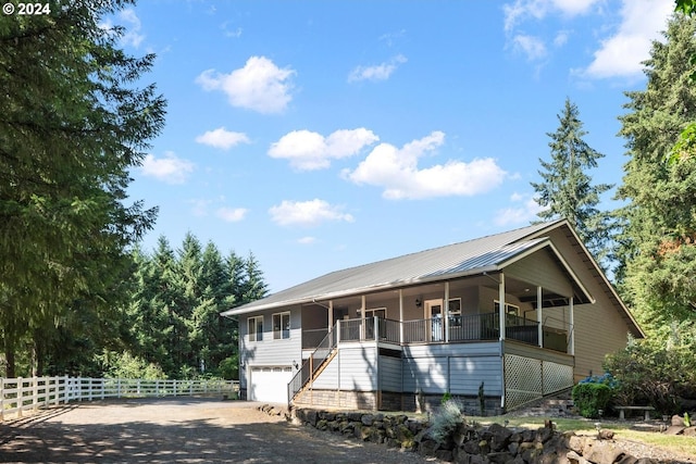 view of front of home