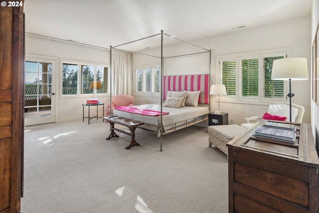 bedroom featuring carpet flooring