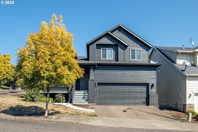 view of front of home featuring a garage