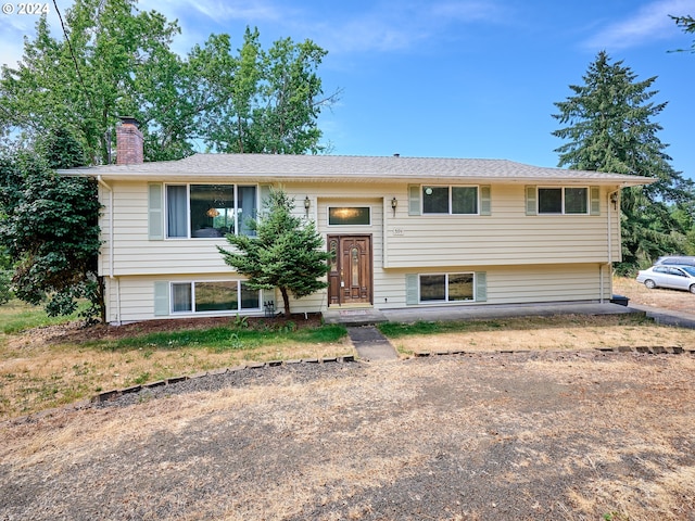 view of split foyer home