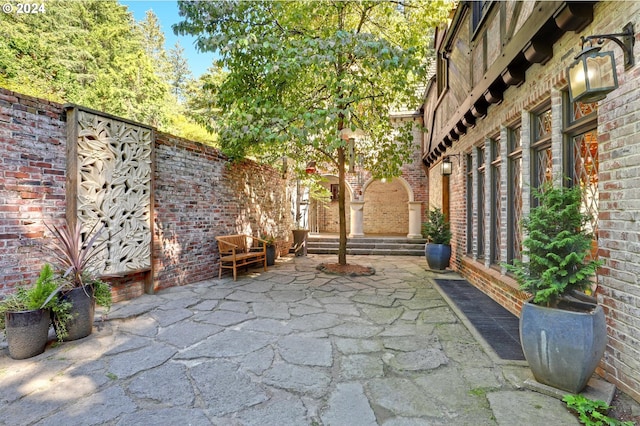 view of patio / terrace with fence