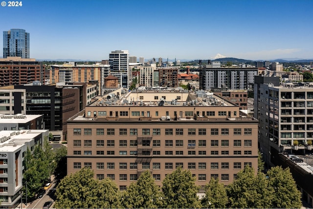 view of city featuring a mountain view