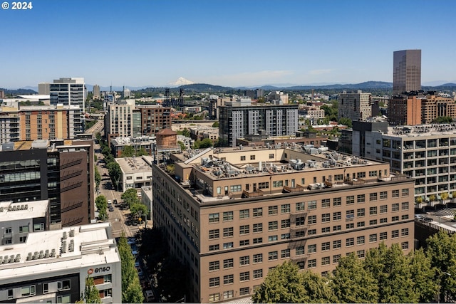 view of city with a mountain view