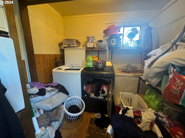 view of laundry area