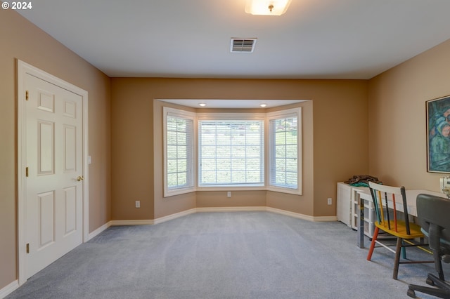 view of carpeted office