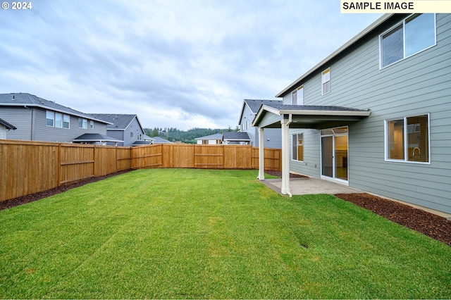 view of yard featuring a patio area