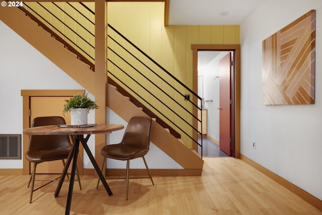 interior space featuring hardwood / wood-style floors