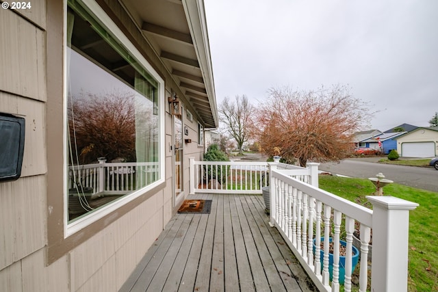 wooden deck with a porch