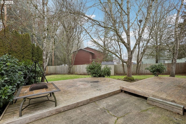 view of patio / terrace featuring a deck