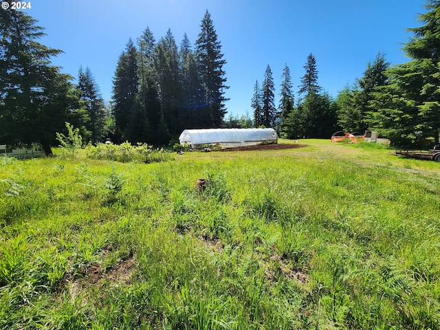24361 S Upper Highland Rd, Colton, OR 97017 - view of yard featuring an outbuilding and a view of trees