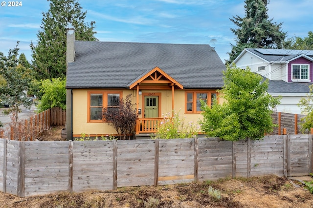 view of bungalow