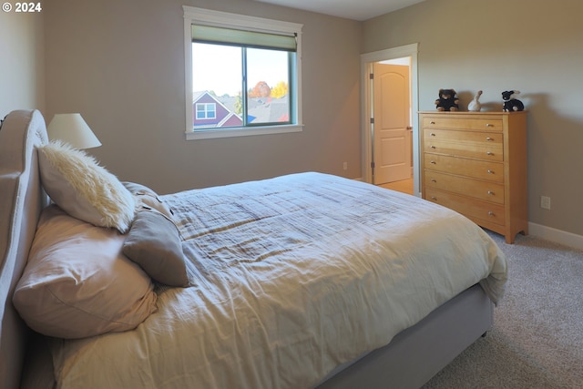 bedroom featuring carpet floors