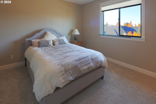 bedroom featuring carpet flooring