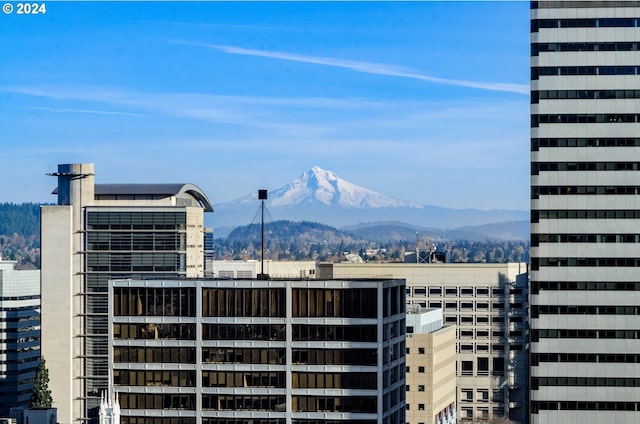 view of city with a mountain view