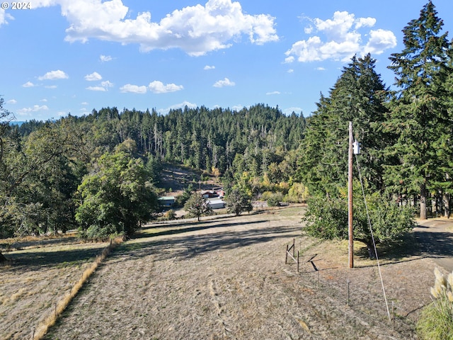 view of street featuring a rural view