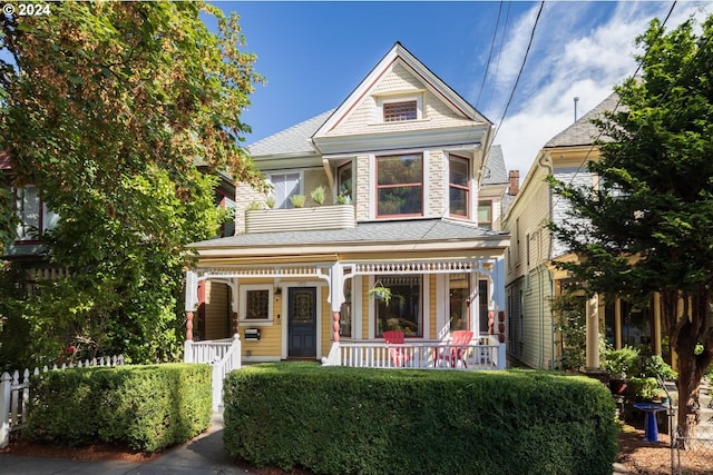 victorian house with a porch