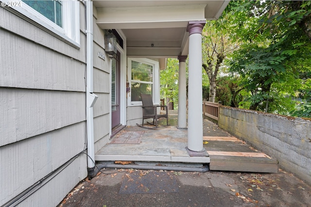 exterior space featuring a patio