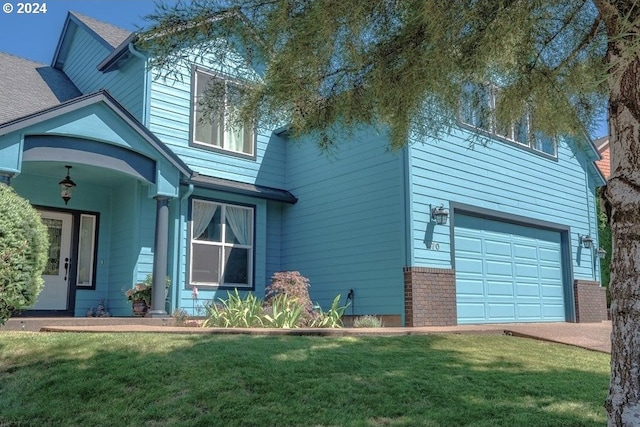 view of home's exterior featuring a lawn