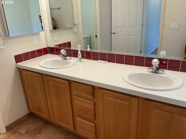 full bath with double vanity