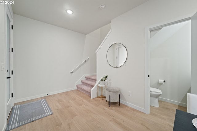 interior space featuring light hardwood / wood-style flooring