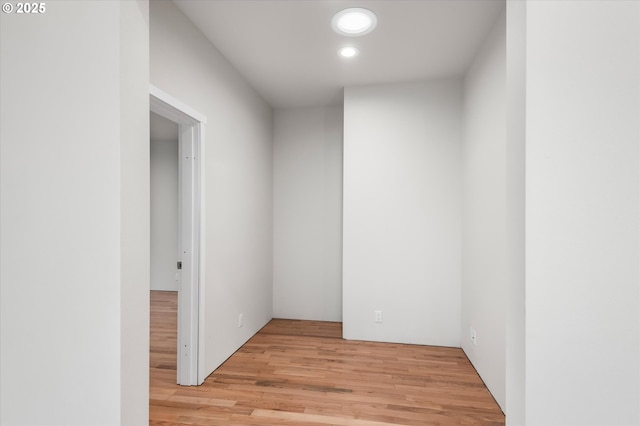 empty room featuring light hardwood / wood-style flooring