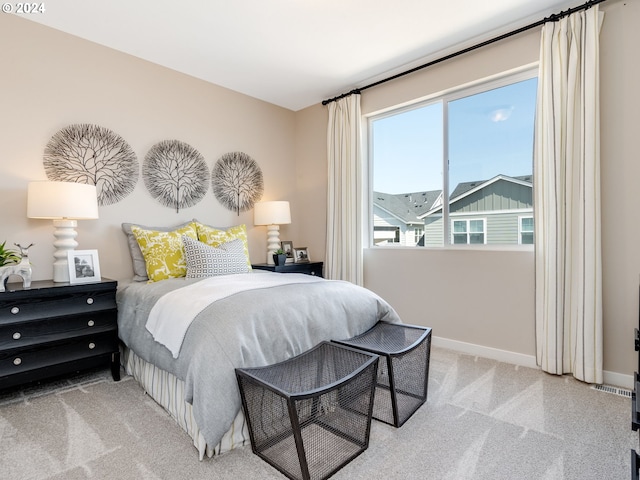 bedroom featuring carpet flooring