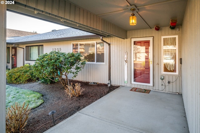 1205 NW 132nd St Unit B, Vancouver, WA 98685 - property entrance featuring a shingled roof
