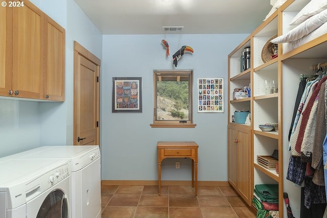 17252 N Applegate Rd, Grants Pass, OR 97527 - washroom featuring independent washer and dryer, cabinet space, and baseboards