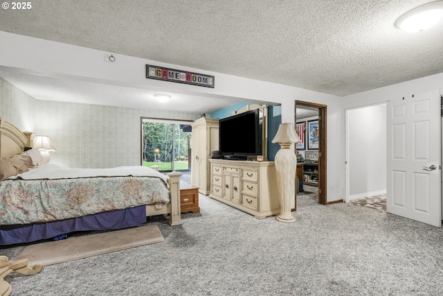 23751 S Leisure Ln, Beavercreek, OR 97004 - bedroom featuring a textured ceiling and carpet flooring