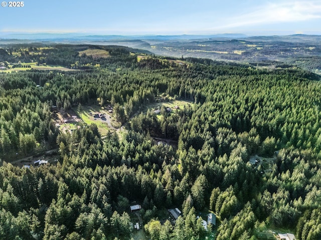 23751 S Leisure Ln, Beavercreek, OR 97004 - aerial view featuring a mountain view and a wooded view