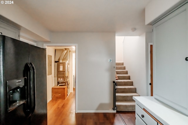 interior space featuring wood-type flooring