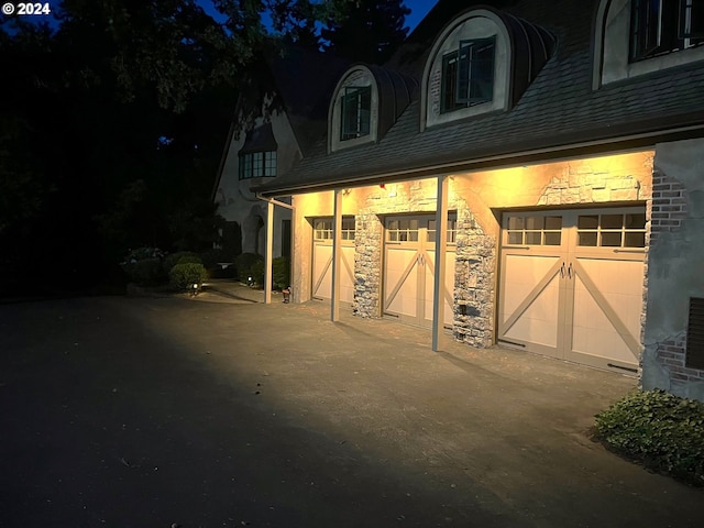 view of horse barn