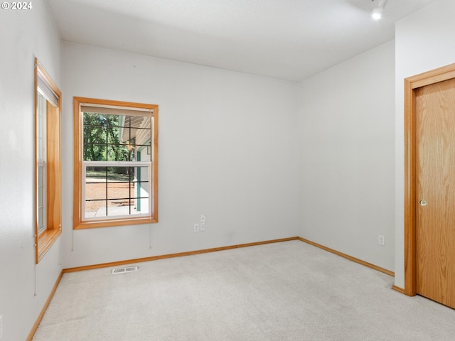 view of carpeted empty room