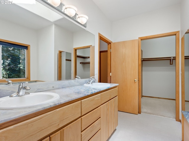 bathroom with vanity