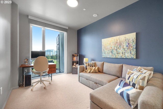 1150 NW Quimby St Unit 436, Portland, OR 97209 - home office featuring carpet floors