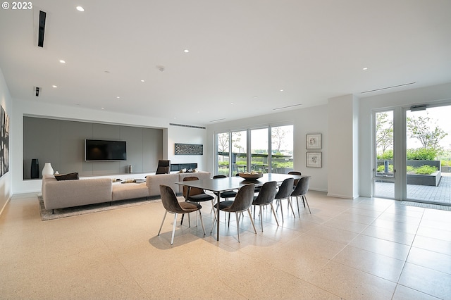 dining space with a healthy amount of sunlight