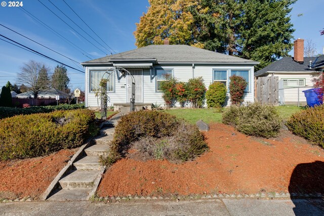 view of bungalow-style home