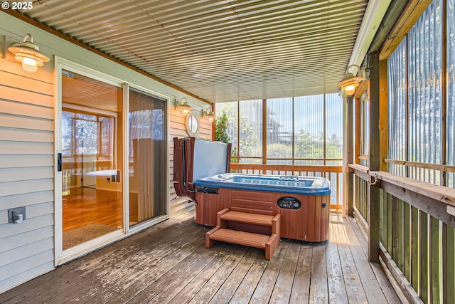 16675 SW Heceta Ct, Beaverton, OR 97007 - sunroom with a hot tub